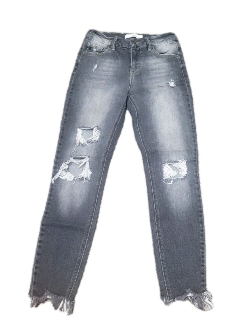 KANCAN $70 Distressed Gray Women’s Skinny Jeans Sz 7/27